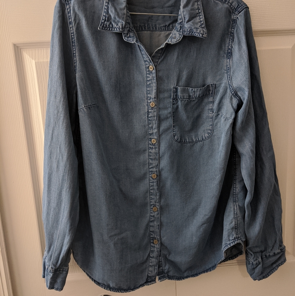 Chambray denim shirt